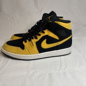Jordan Athletic Shoes Black Yellow